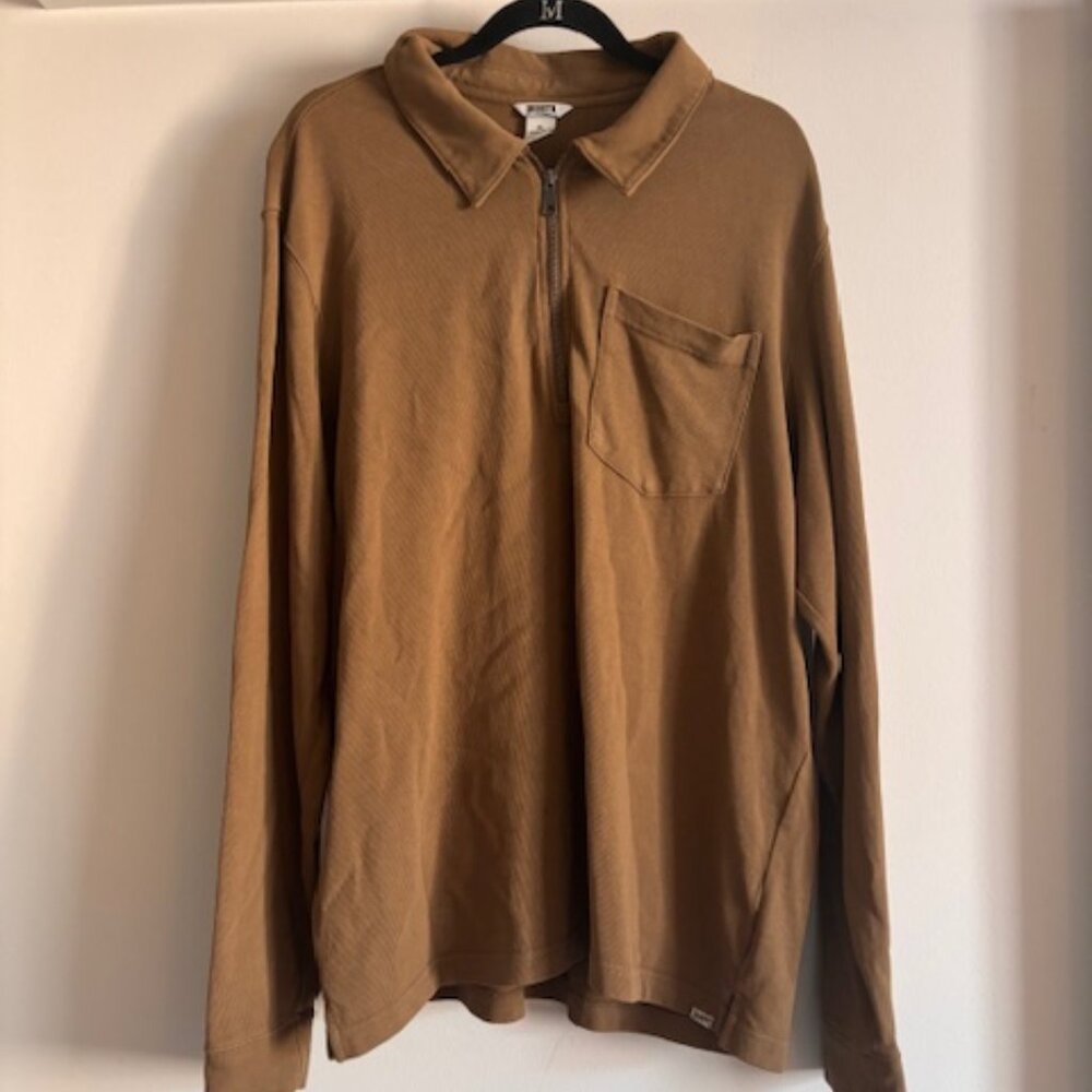 Rugby Knit 1/2 Zip Pullover - Duluth Trading Co. size XL